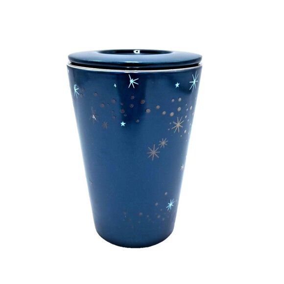 Davids Tea Perfect Mug Lid Infuser Starry Sky Color Changing Retired READ 12 oz - Picture 2 of 10